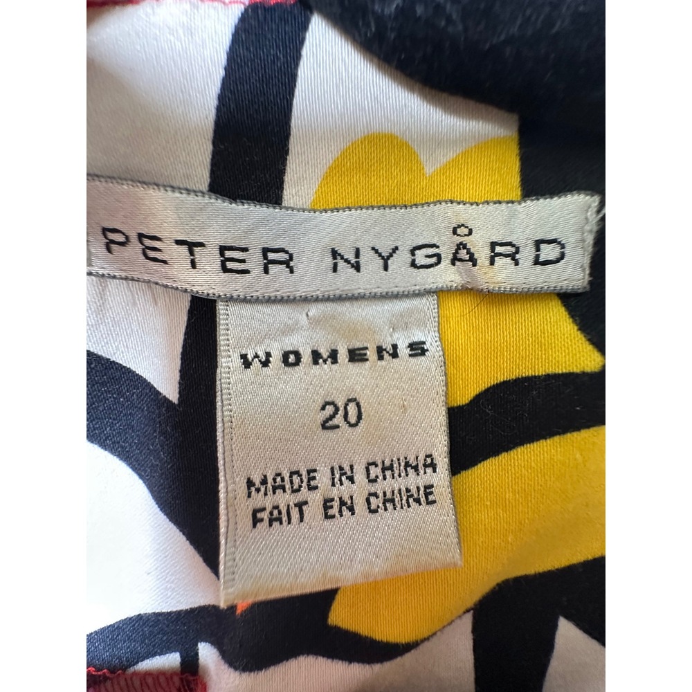 Peter Nygard Geometric Mosaic Shift Dress Plus Size 20 Sleeveless - Picture 3 of 5
